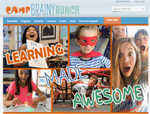 Tablet Screenshot of campbrainybunch.com